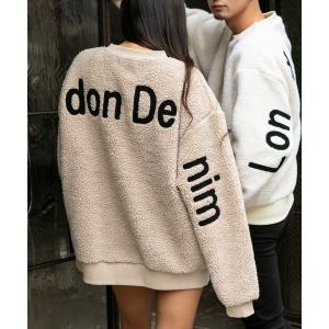 トレーナー スウェット ユニセックス もこもこ シェルパボア フリース ／ オーバーサイズ プルオーバー ビッグサイズ トレーナー メンズ レディース