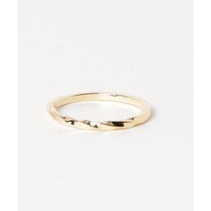 指輪 シンプルねじりピンキーリング