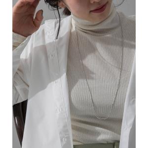 ネックレス メタルスライドロングネックレス レディース