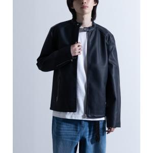 メンズ ジャケット ライダースジャケット フェイクレザー