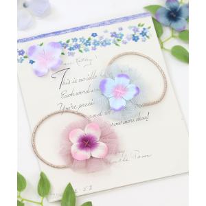 ヘアゴム お花のヘアゴム(2個セット)