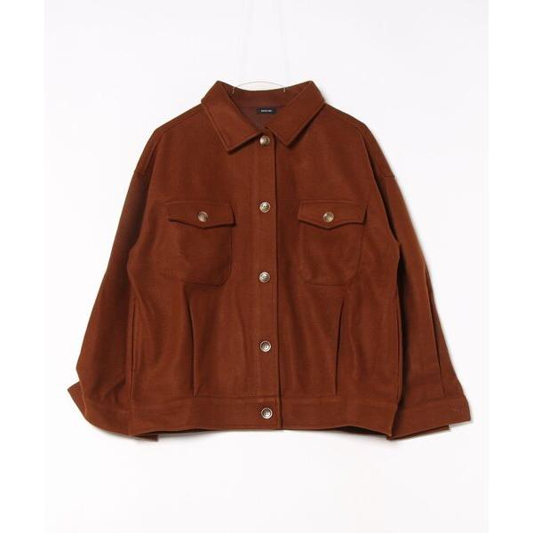 ミリタリージャケット モッズコート ソフトメルトンビッグシルエットCPOミリタリージャケット レディ...