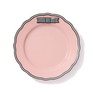 食器 リボン プレート ピンク