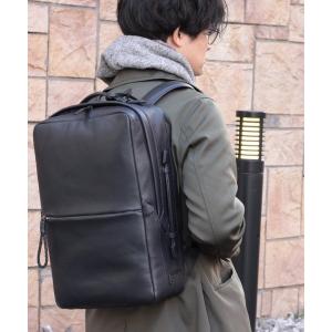デイバック リュック ピーアイディー「P.I.D」撥水レザーリュック メンズ レディース