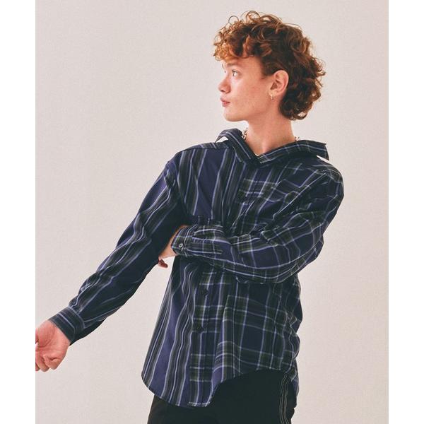 シャツ ADANS アダンス / SEPARATE CHECK STRIPE SHIRTS セパレー...
