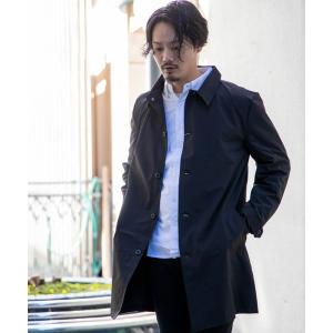 ステンカラーコート NYLAUS 防風 ストレッチ ステンカラーコート