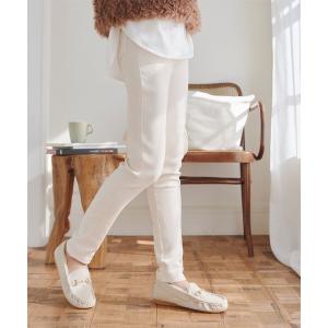 パンツ あったか裏起毛ボンディングスキニーレギンスパンツ レディース