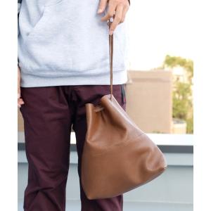 バッグ ハンドバッグ BICASH ビカーシ / ゴートレザー巾着バッグ