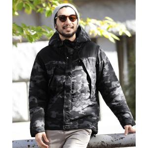 ダウン ダウンジャケット ボリュームフード中綿ダウンジャケット