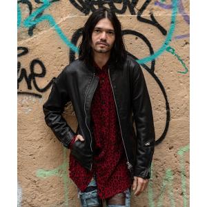 ジャケット ライダースジャケット Shrink single leather riders / シュリンクシングルレザーライダース