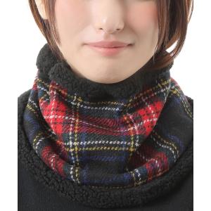 ネックウォーマー ネックウォーマー　ハリスツィード　チェック柄