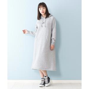 ワンピース 【KANGOL/カンゴール】暖かい空気を逃がさない身頃裏ボアマキシワンピース　モコモコ　防寒性抜群
