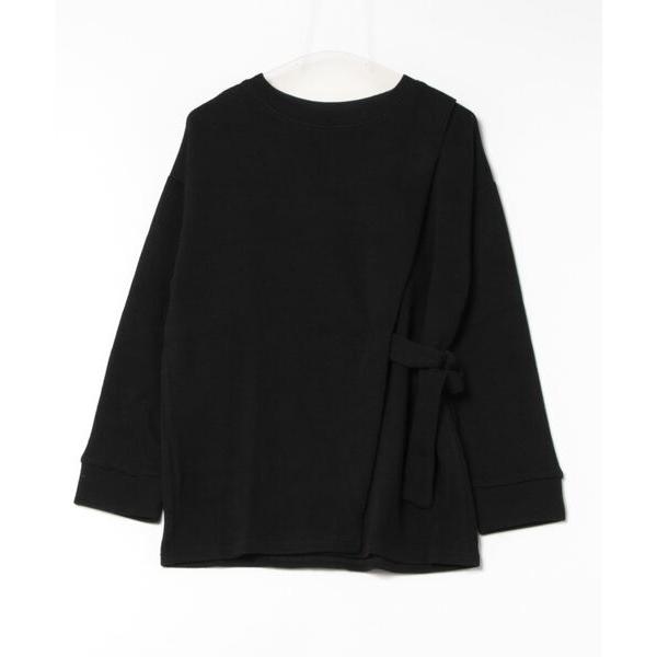 チュニック リブニットソーサイドラップチュニック