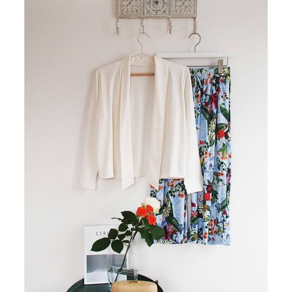 ラッシュガード Coral veil 裏起毛ベア天　温かトラベル羽織ショート丈 レディース