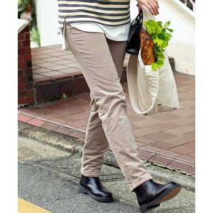 パンツ リブ　イン　コンフォート　ぬくぬくでしあわせあったかすっきり裏ボアパンツ レディース