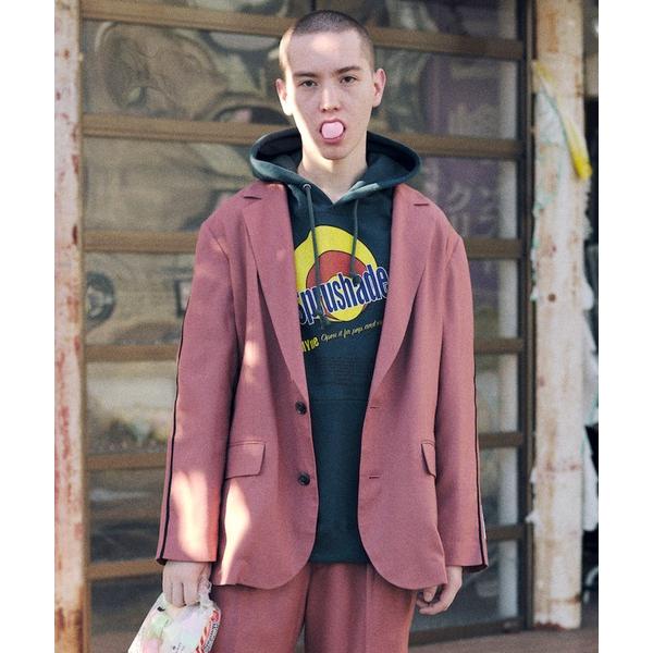 パーカー MYne マイン / Sprushade hoodie プリントスウェットビッグシルエット...