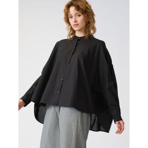 ブラウス シャツ mizuiro ind バックギャザーワイドシャツ レディース