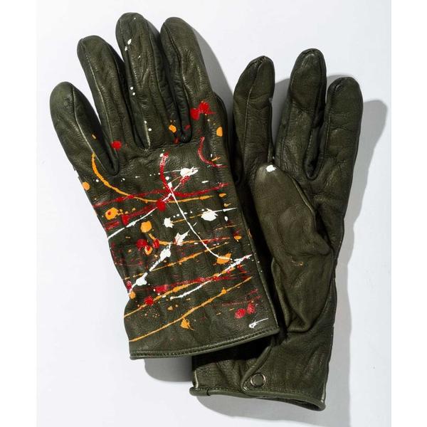 手袋 「SoH　5Days」染SEN　製品染めグローブ（PAINT）　手袋 レザー メンズ