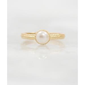 指輪 a Cote K10 パール ハーフアーチ マットリング