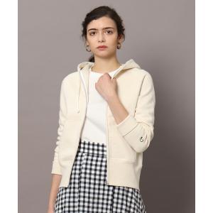 パーカー 吊裏毛ジップアップパーカー レディース