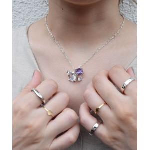 e.m.（イーエム） 指輪 リング 変形2連チェーンリング レディース