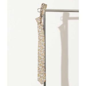 ネクタイ フローラルシルクネクタイ ナロータイ