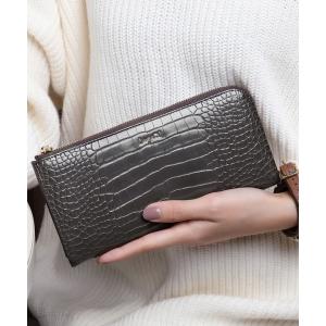 財布 「Ungrid/アングリッド」　シャイニースモールクロコ L字長財布