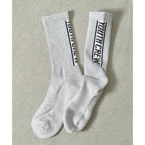 靴下 バックラインロゴロングソックス BACK LINE LOGO LONG SOCKS/182-3376HK