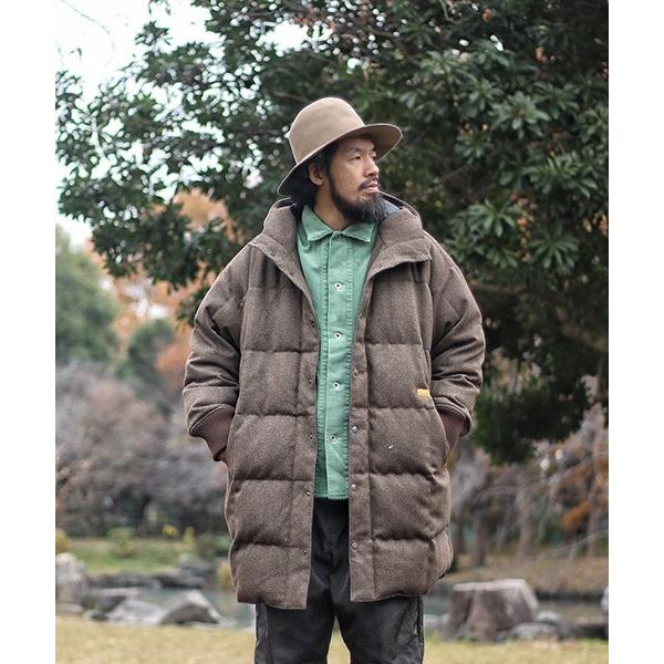 ダウンジャケット ダウン 「ネイタルデザイン」DUDE DOWN COAT メンズ