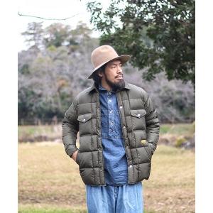 ダウンジャケット ダウン 「ネイタルデザイン」QUILTED DOWN SHIRTS JACKET メンズ