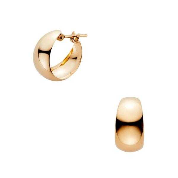 ピアス K18ピンクゴールド フープピアス（中） レディース