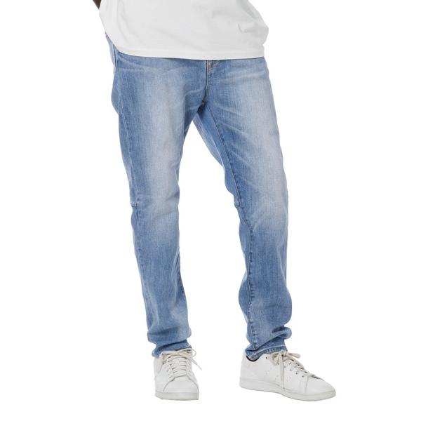 ジーンズ Damaged Denim Pants - Stretch Slim Tapered / ...