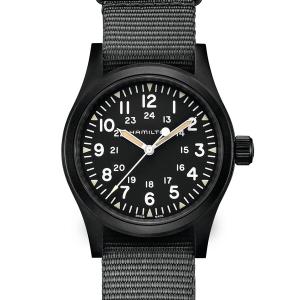 値下げ！【未使用品】HAMILTON カーキフィールドBLACK STRAP HAMILTON 腕時計 「ハミルトン」 Khaki Field （カーキ