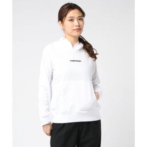 パーカー 「CONVERSE/コンバース」裏毛ブランドロゴ刺繍ワンポイントプルオーバーパーカー レディース