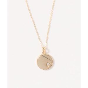 美品【con affetto】ダイヤモンド ネックレス K10 インフィニティ セール】K10ダイヤインフィニティネックレス（ネックレス）｜con