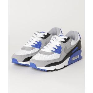 スニーカー NIKE W AIR MAX 90 (WHITE/PARTICLE GREY-HYPER ROYAL-BLACK)【SP】