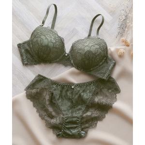 ブラジャー ショーツセット 「アンダー80対応！丸みのあるきれいバストに」ブラジャー＆ショーツ セット B-F  la la chanter flow