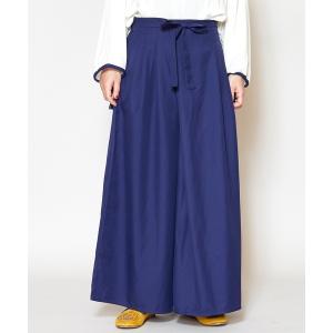 パンツ 「カヤ」袴見立てワイドパンツ レディース