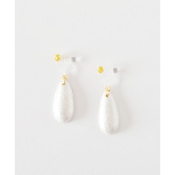 イヤリング 「PAPER ART WORKS」drop pearl レディース