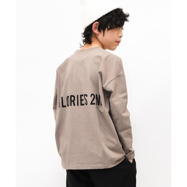 tシャツ バックロゴ長袖Tシャツ キッズ 子供服 男の子