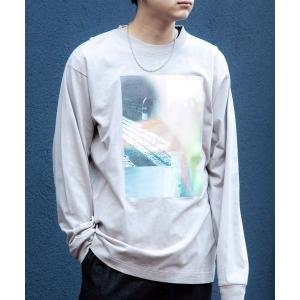 tシャツ 別注プリントART ビッグシルエット アートプリント L/Sカットソー メンズ レディース
