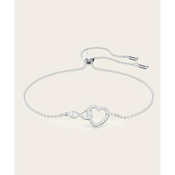 ブレスレット 「公式」「スワロフスキー」Hyperbola ブレスレット， インフィニティとハート，...