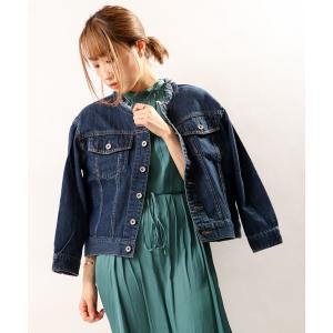 ジャケット Gジャン ノーカラーデニムジャケット Gジャン