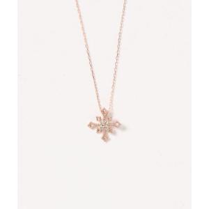 con affetto ネックレス K18ダイヤスクエアネックレス レディース