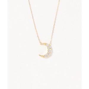 con affetto ネックレス K18ダイヤラウンドネックレス レディース