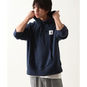 パーカー 【別注・コラボ】ZIP FIVE × KANGOL 裏毛ビッグパーカー　バックプリント  ビッグシルエット【ユニセックス】