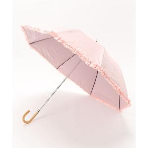 折りたたみ傘 晴雨兼用折りたたみ傘 ”ドビーフリル