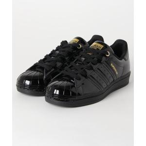 スニーカー adidas アディダス SUPERSTAR METAL TOE W スーパースター　メタル FV3299  BLK/BLK/GLD