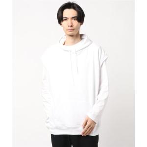 ベスト 裏毛ビッグシルエットパーカーベスト