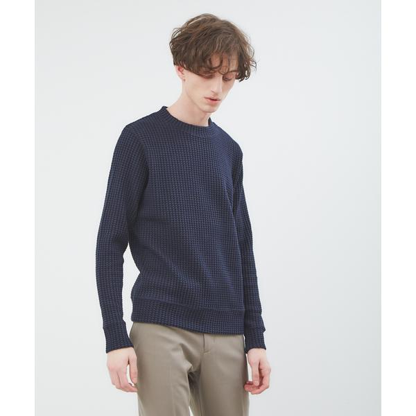 セーター ニット 「Recency of Mine」オニワッフルクルーネックニット メンズ